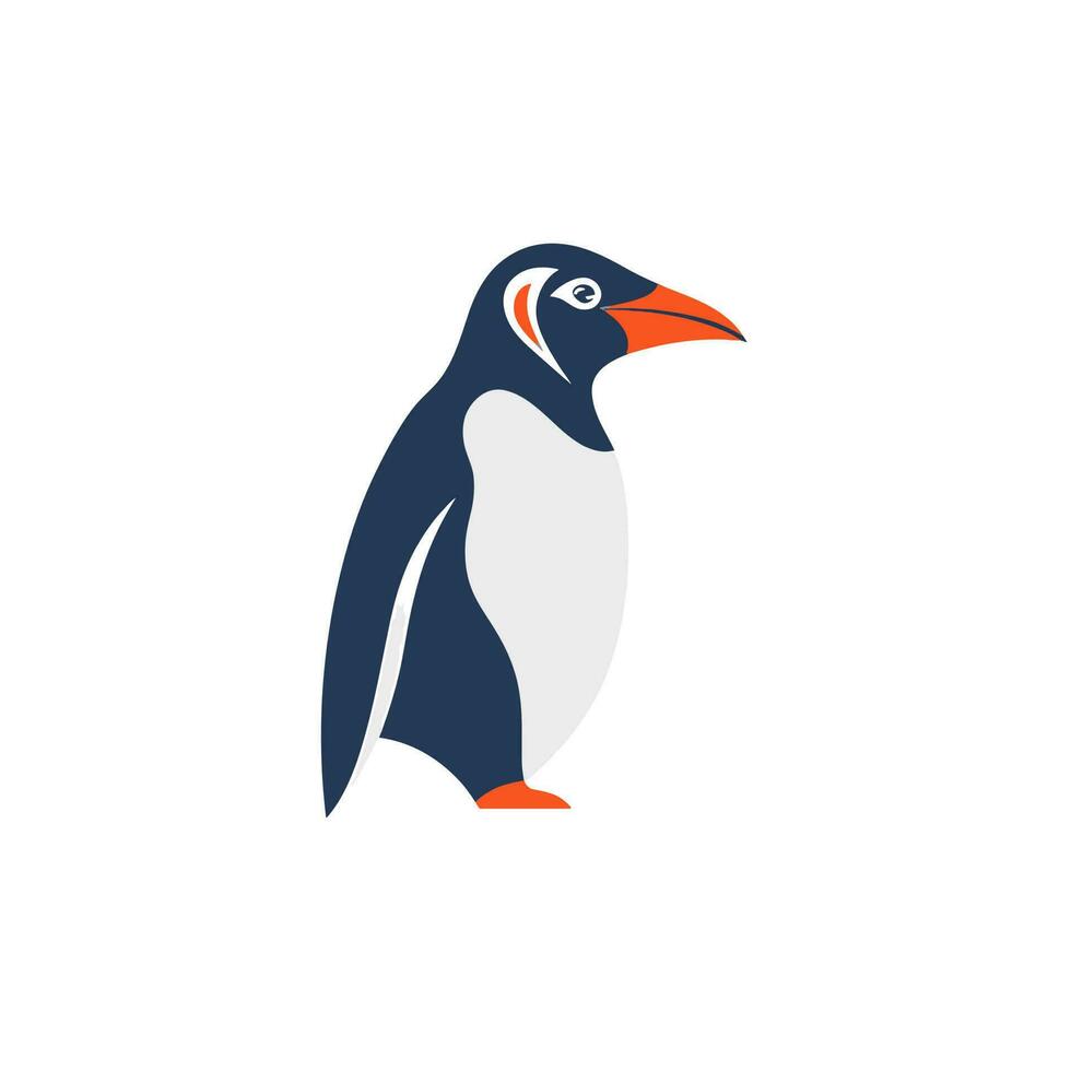 Penguin head logo vector - Bird Brand Symbol