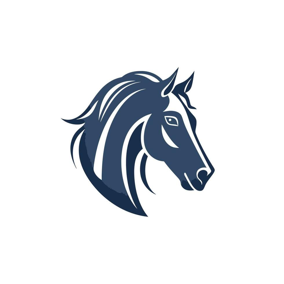 caballo cabeza logo vector - animal marca símbolo