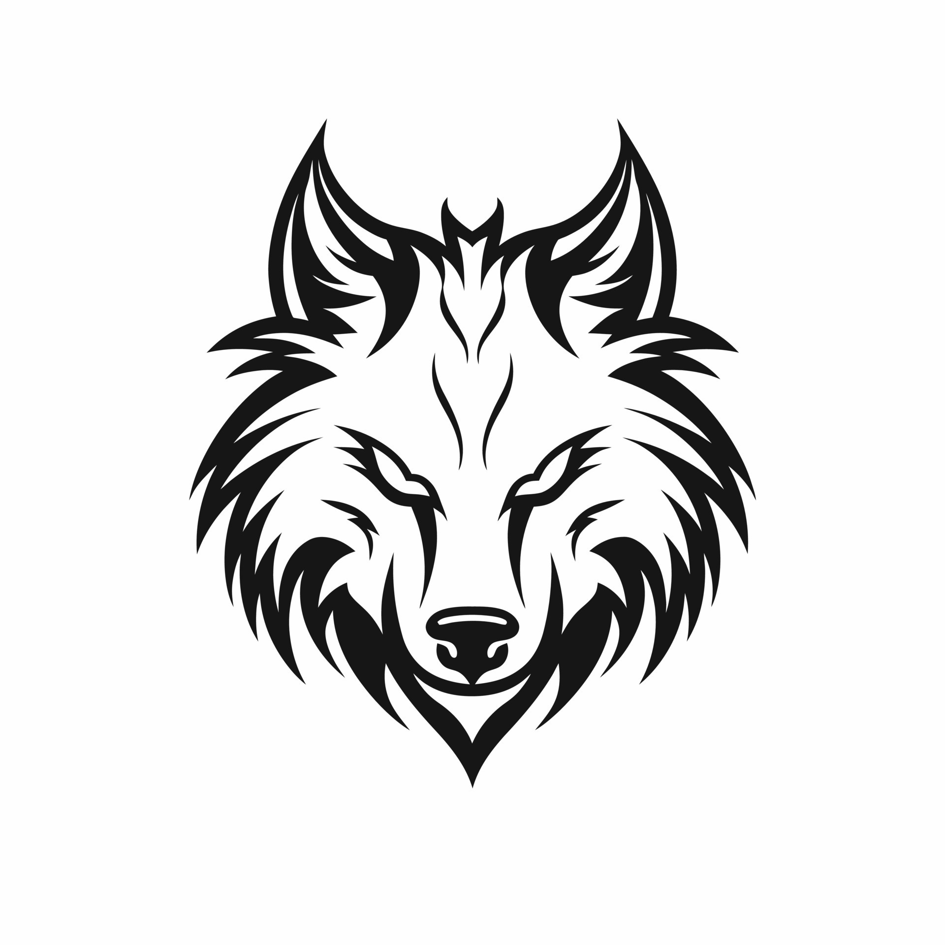Wolf head logo vector - Animal Brand Symbol 24124751 Vector Art at Vecteezy