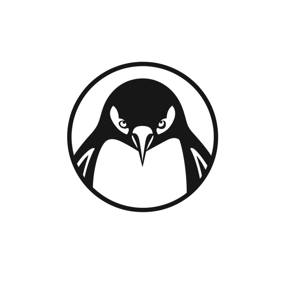 Penguin head logo vector - Bird Brand Symbol