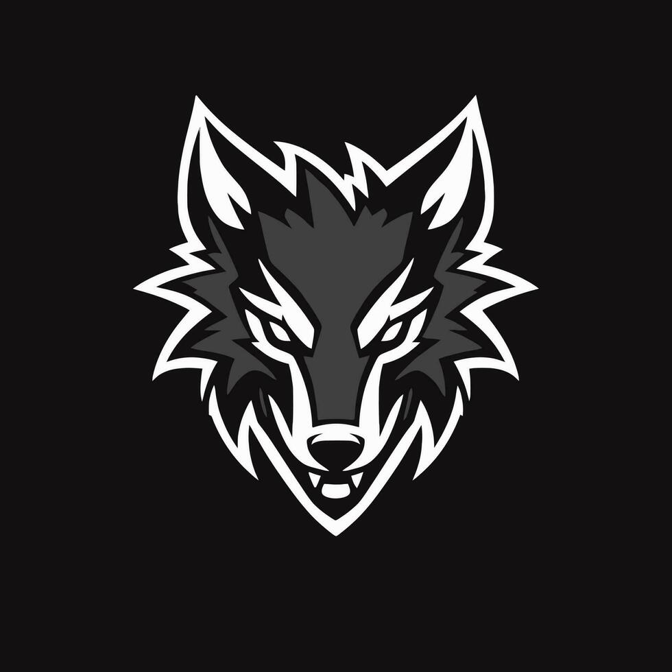 lobo cabeza logo vector - animal marca símbolo