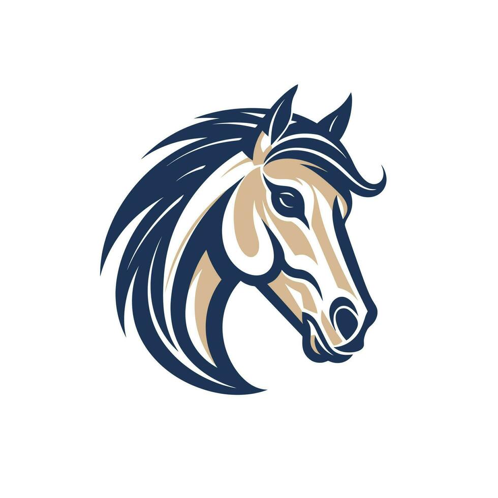 caballo cabeza logo vector - animal marca símbolo