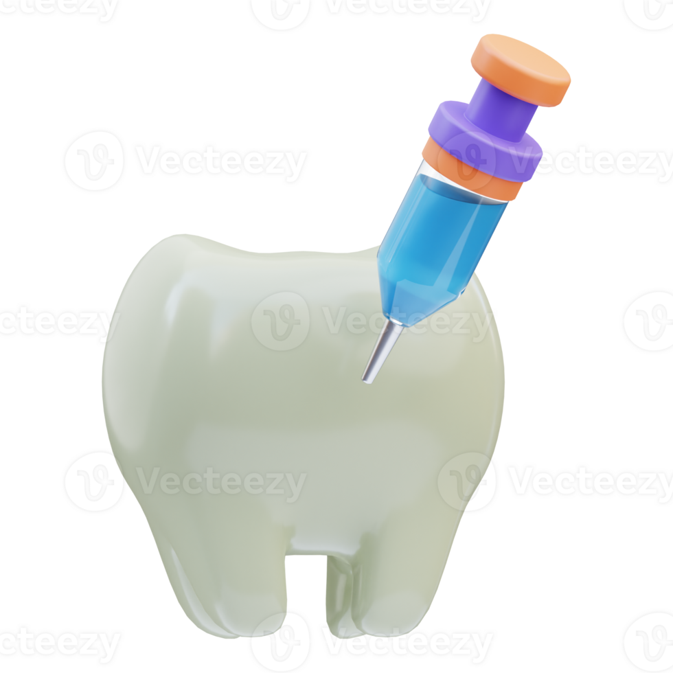 Dental syringe 3D Illustration png