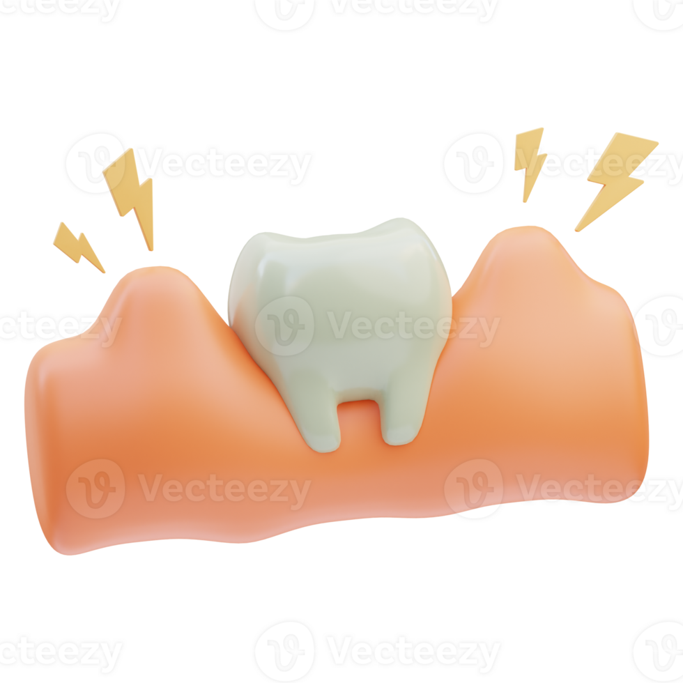 Dental gingivitis 3D Illustration 24124924 PNG