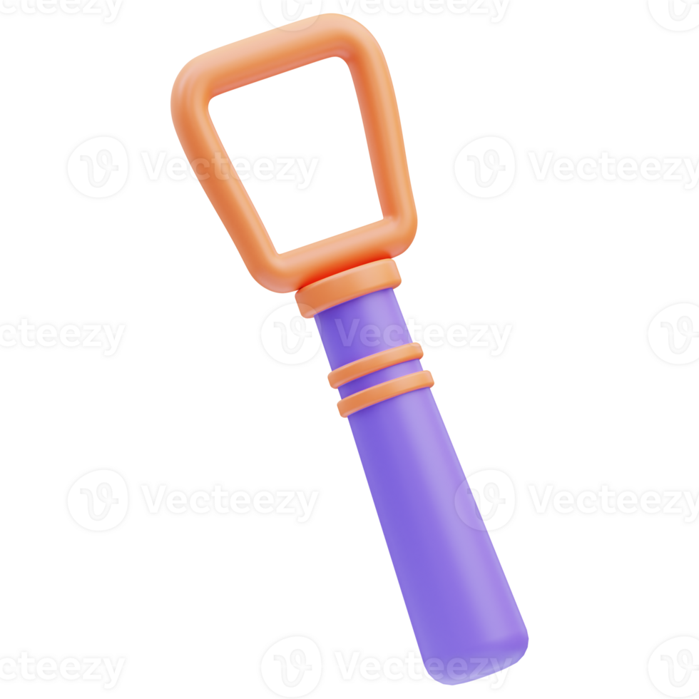 Dental tongue Cleaner 3D Illustration png