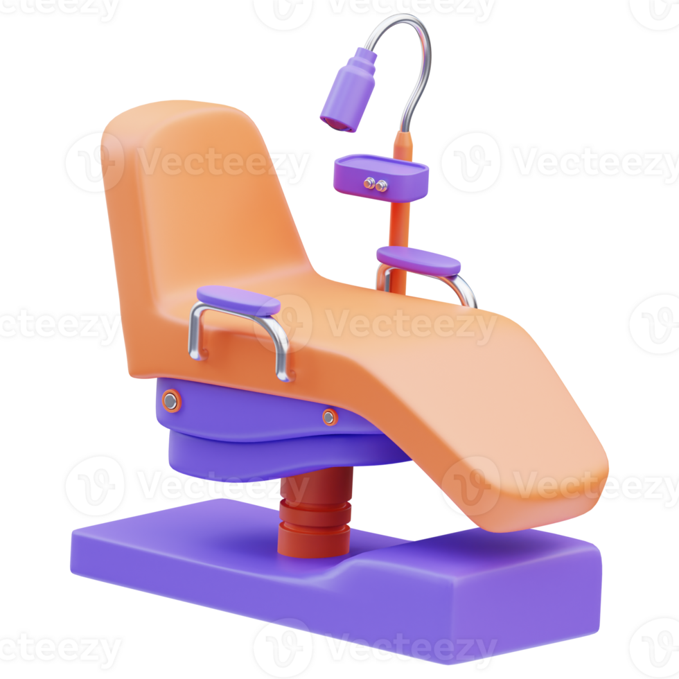 Dental Chair 3D Illustration png