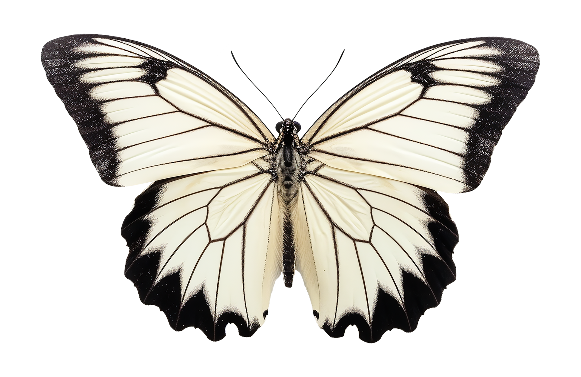 beautiful butterfly portrait isolated on transparent background ...