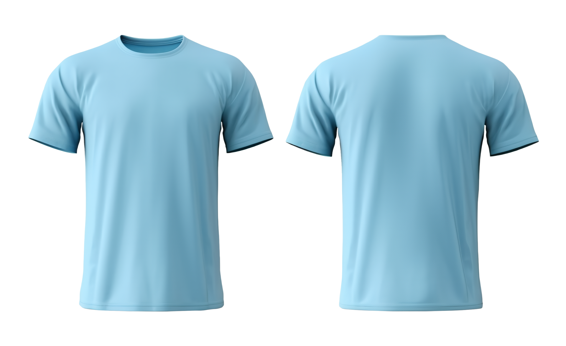 Blue T Shirt Template Front And Back