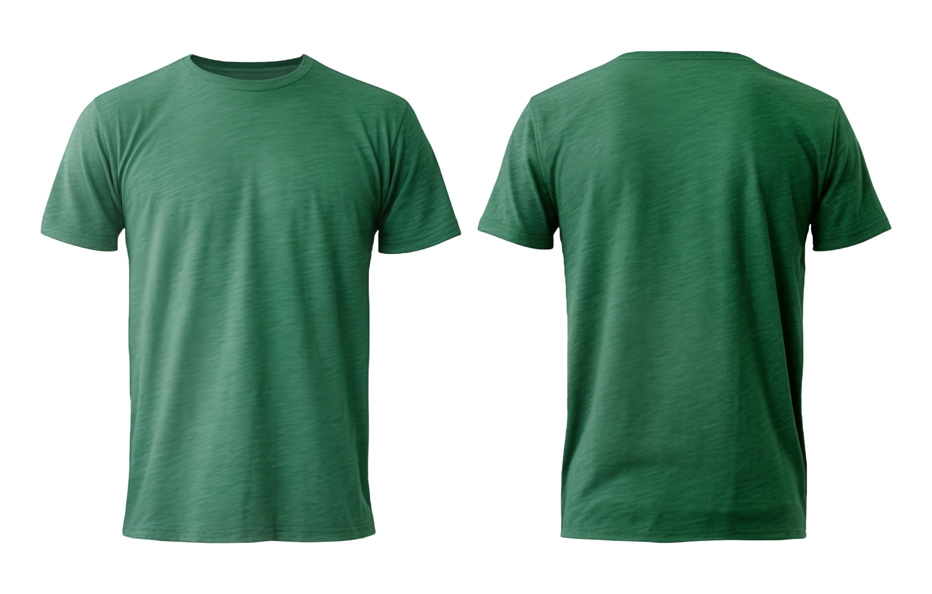 plain dark green t-shirt mockup template, with view, front and back ...