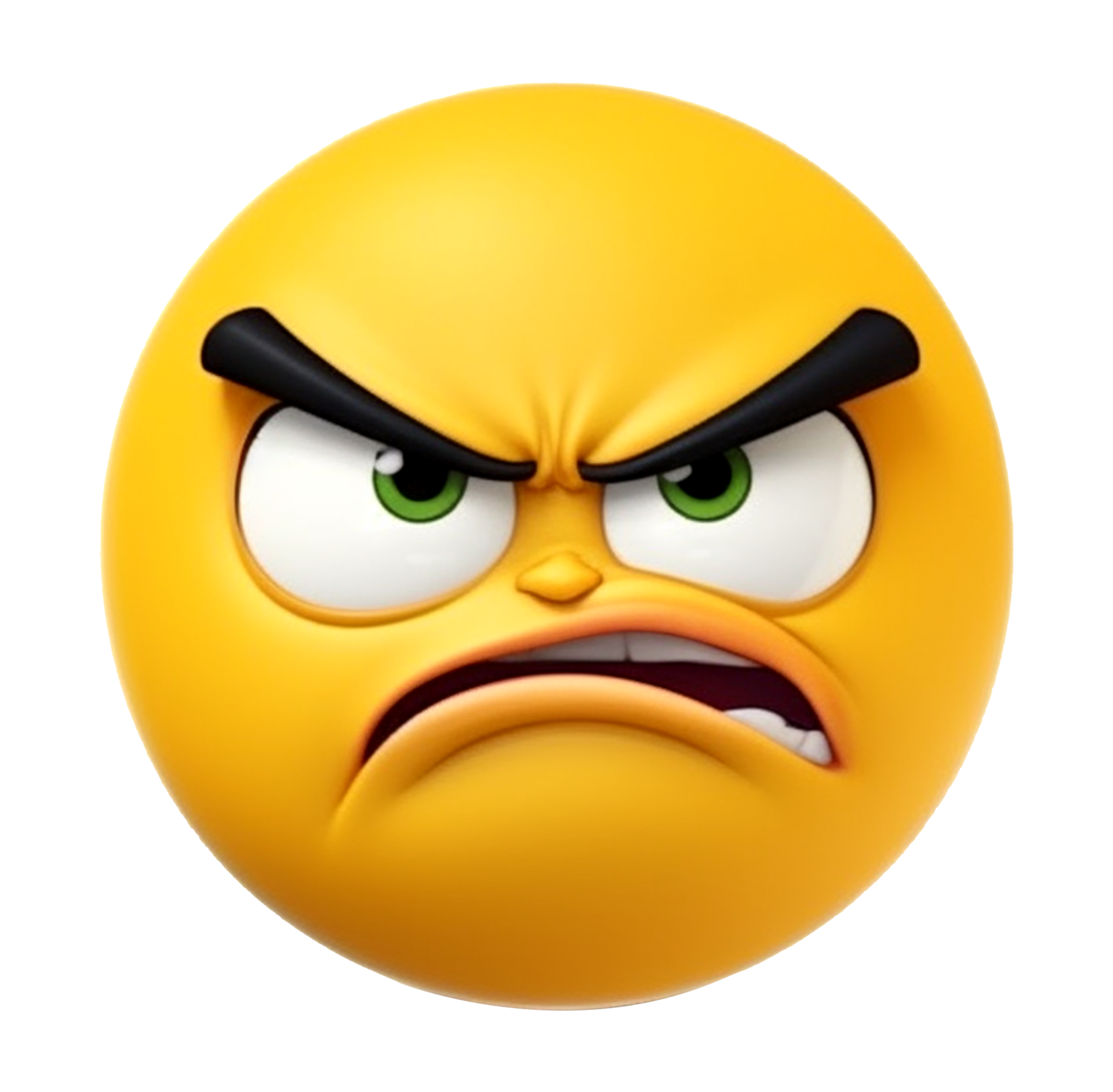 Angry Face Emoji Clipart Hd PNG, 3d Emoji Angry Face Illustration, Emoji,  3d, 3d Emoji PNG Image For Free Download