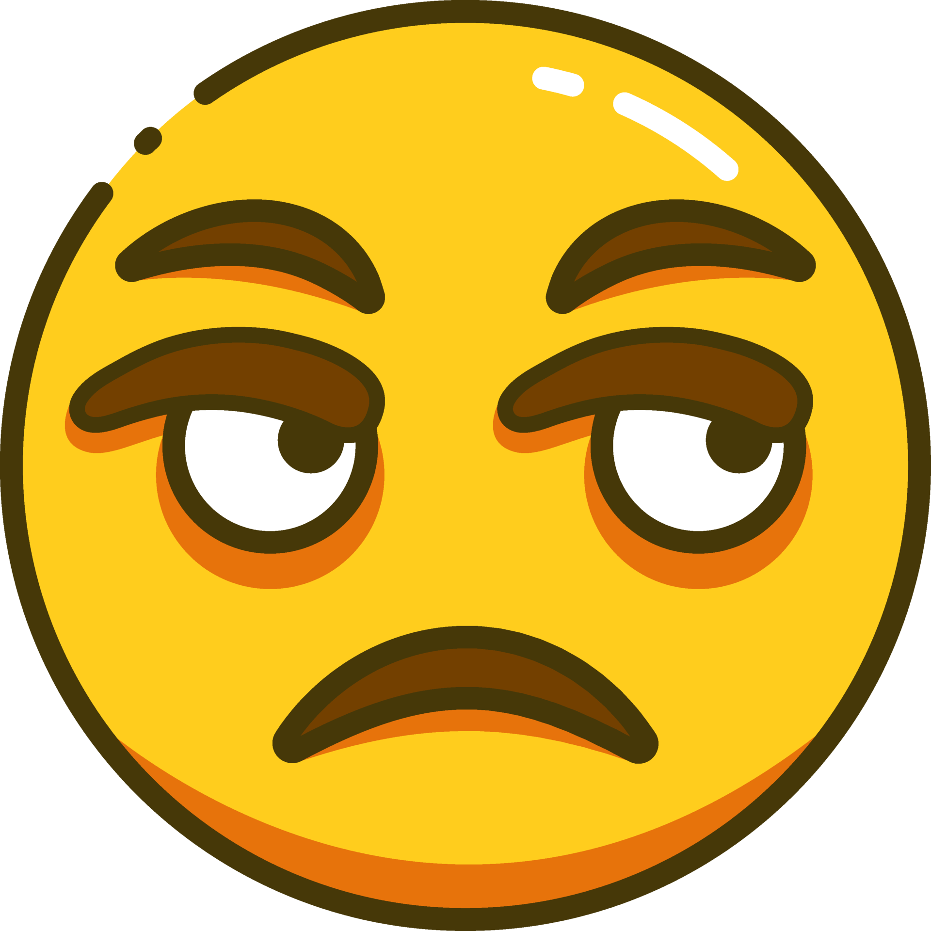 Cute Emoji with Line Style 24125531 PNG