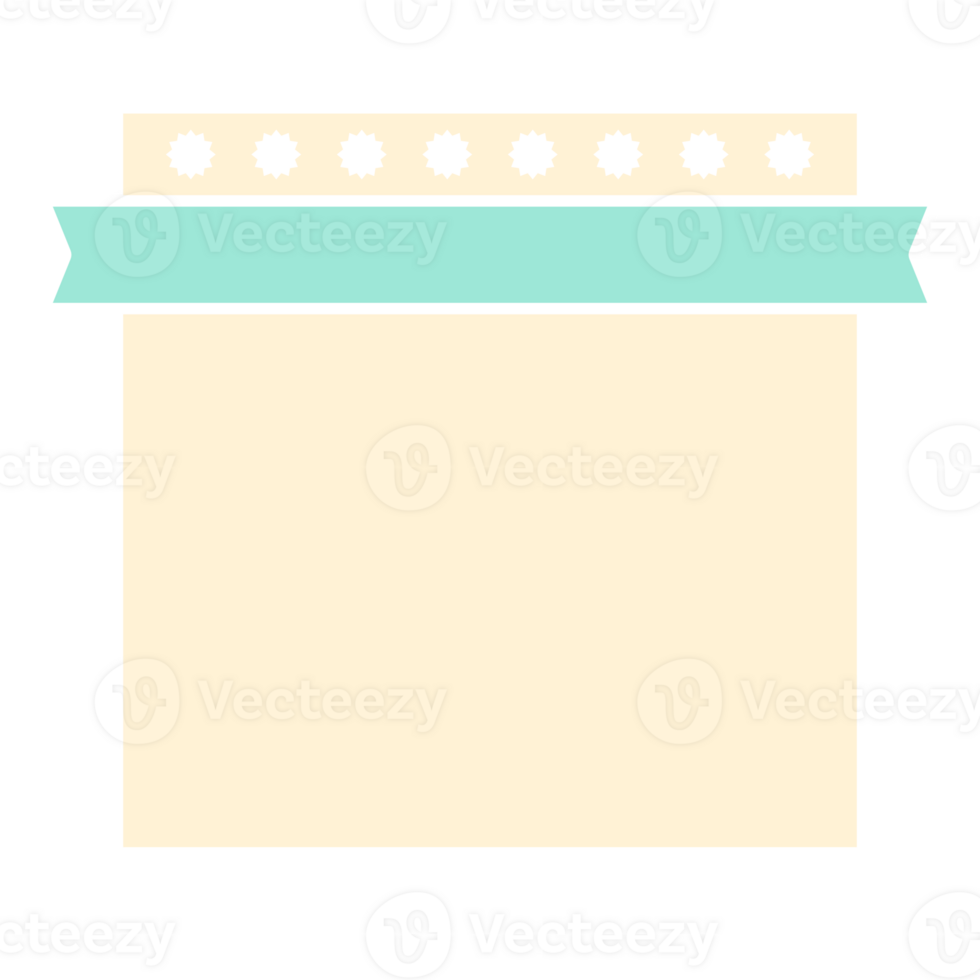 Creative and Modern Blank Banner png