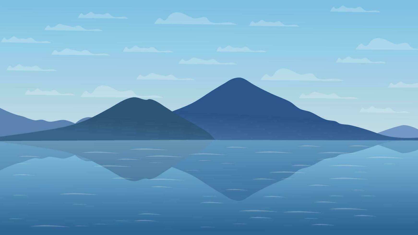 de indonesia belleza es capturado en esta maravilloso vector imagen de ternado, Maitara isla. Perfecto para viaje proyectos, eso caracteristicas el natural paisaje, mar, y cielo en sombras de azul y verde