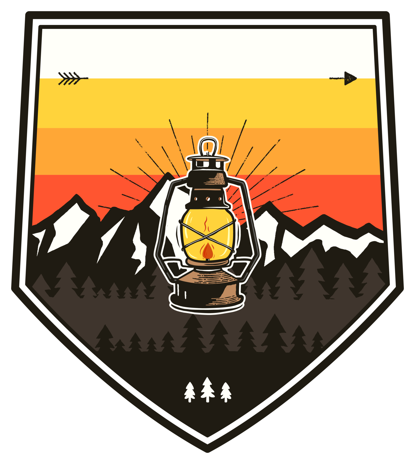 Travel Hiking Adventure Colorful Nature Badge 24126421 PNG 