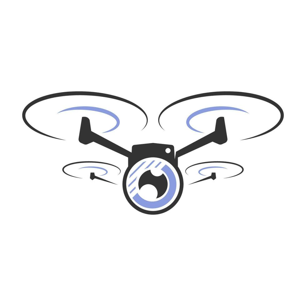 Drone logo icon design vector