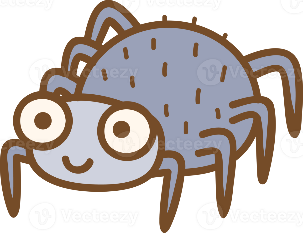 Spider Cute Animal Cartoon Hand Drawn Wild Collection png