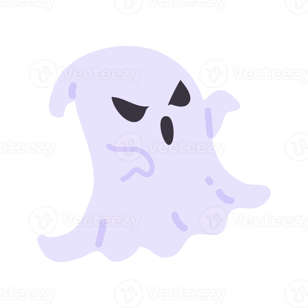 Halloween scary little white ghost design on a black background. Ghost with  abstract shape design. Halloween white ghost party element vector  illustration. Ghost vector with a scary face. 9345258 PNG