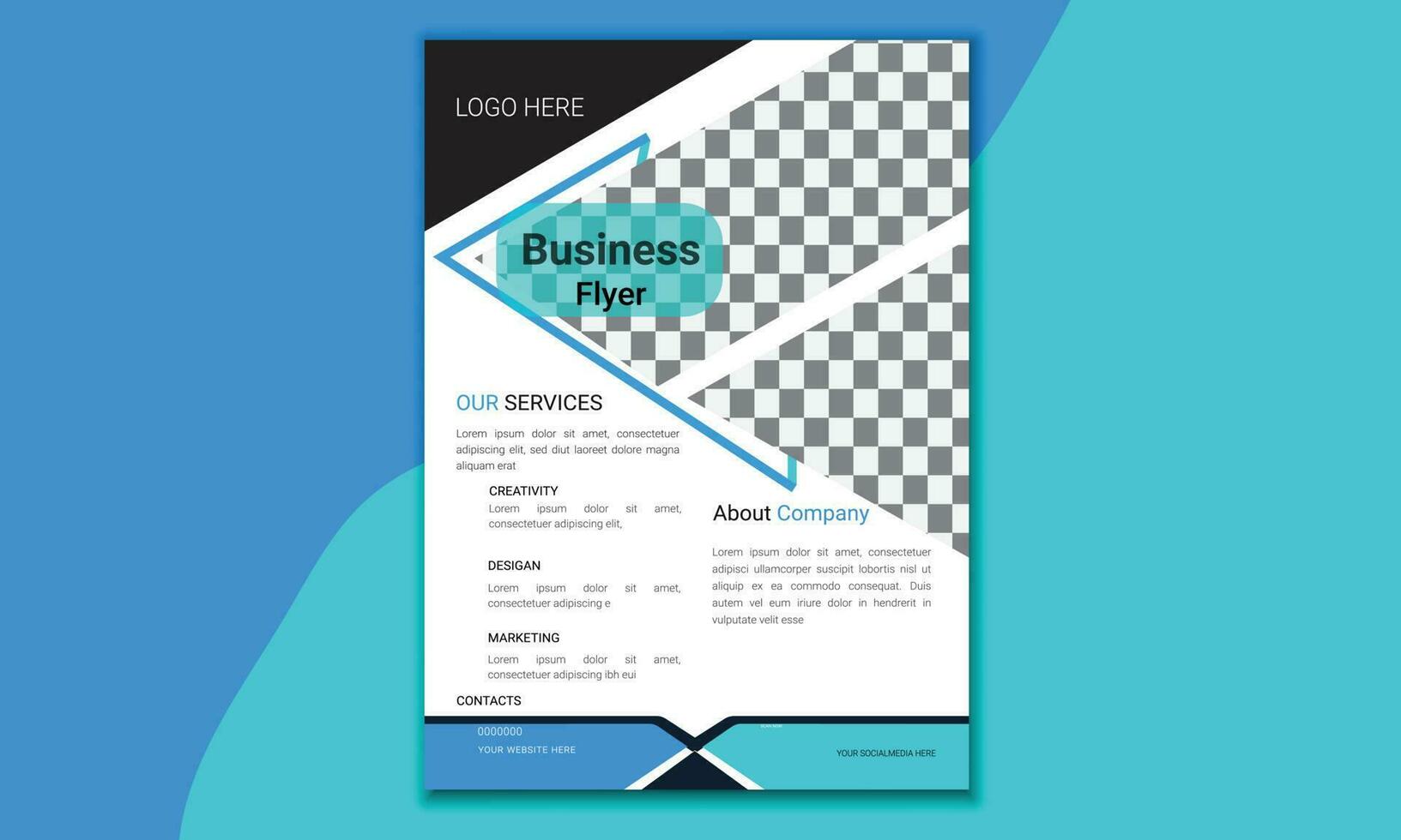 Flyer Design Template vector