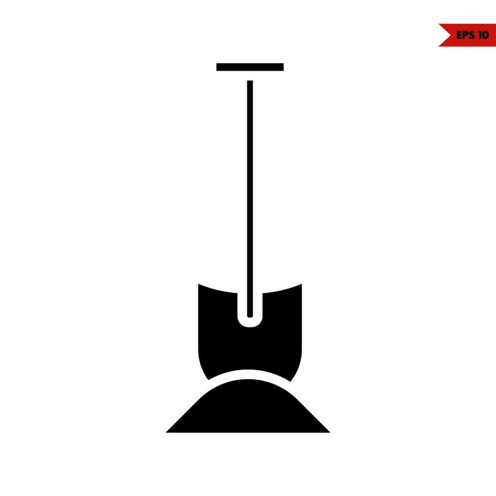 scope with sand glyph icon vector