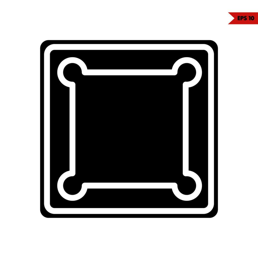 gamepad glyph icon vector