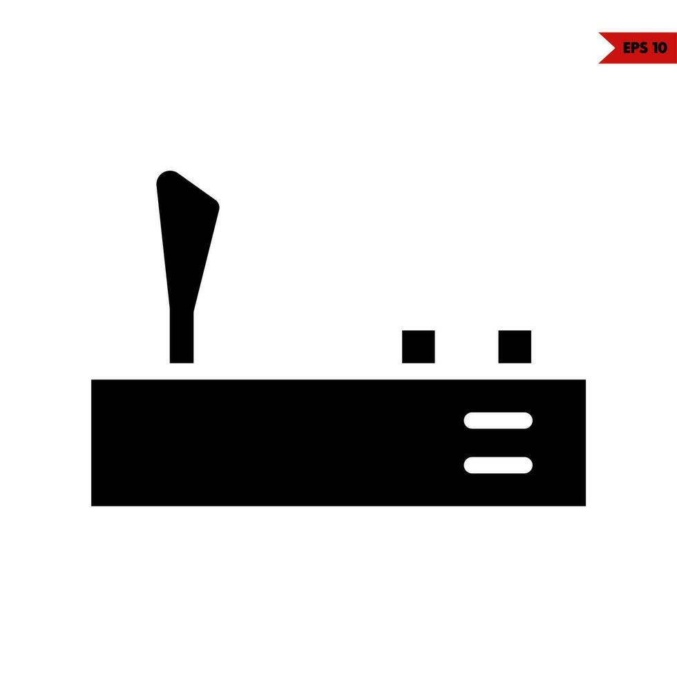 remote game car robot automatic glyph icon vector