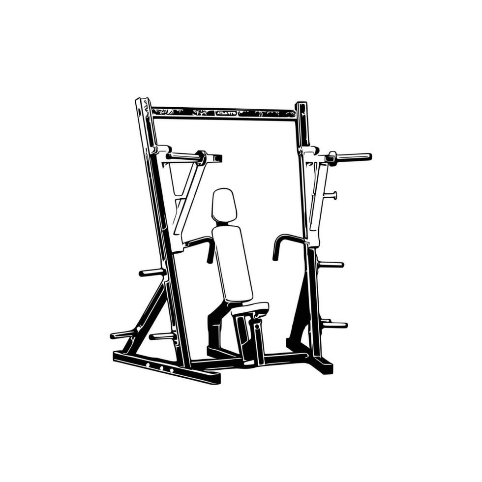 CHEST PRESS MACHINE Vector