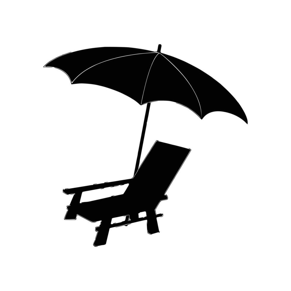 Beach Umbrella Vector