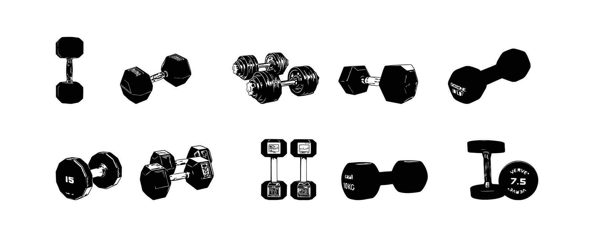 Dumbbell Vector illustration.