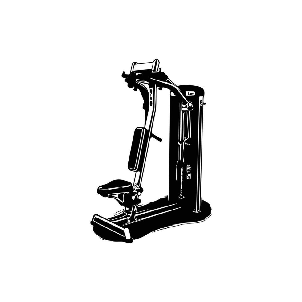 Chest Fly Machine Vector. vector