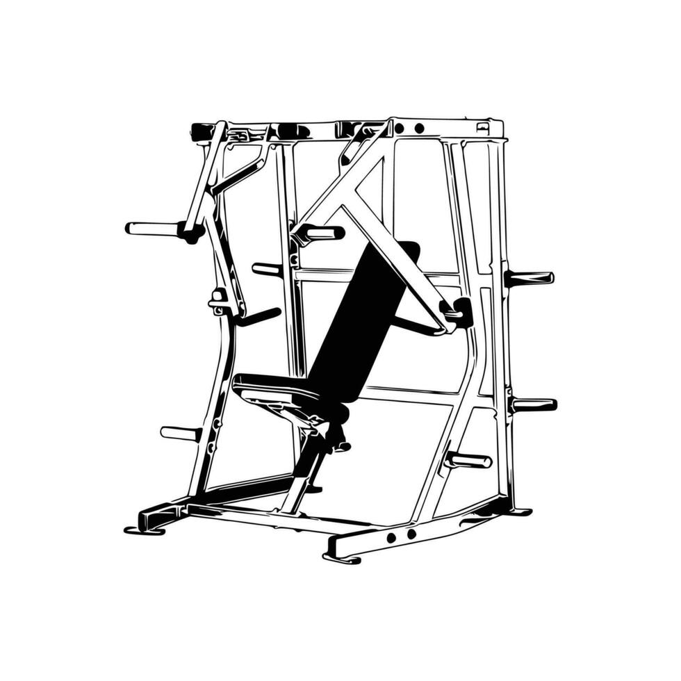 CHEST PRESS MACHINE Vector