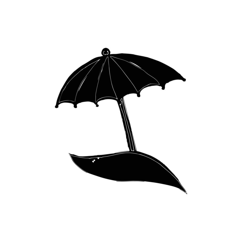 Beach Umbrella Vector