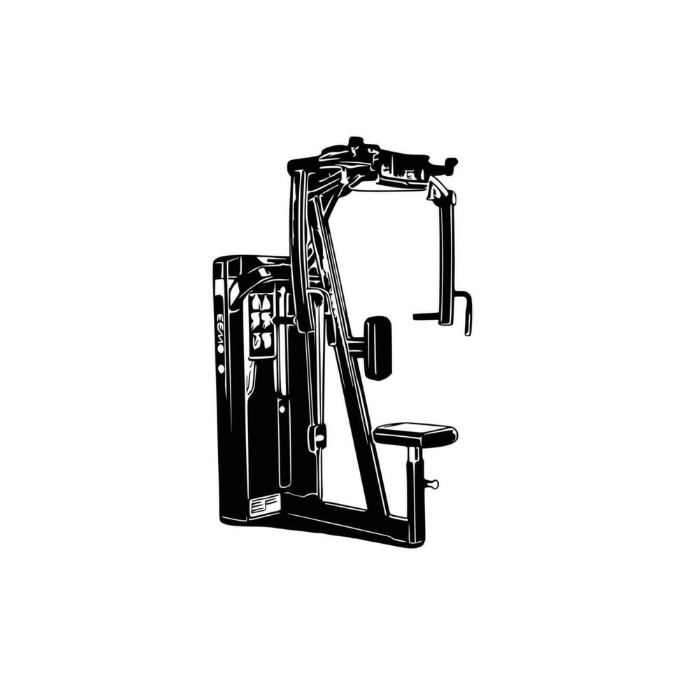 Chest Fly Machine Vector. vector