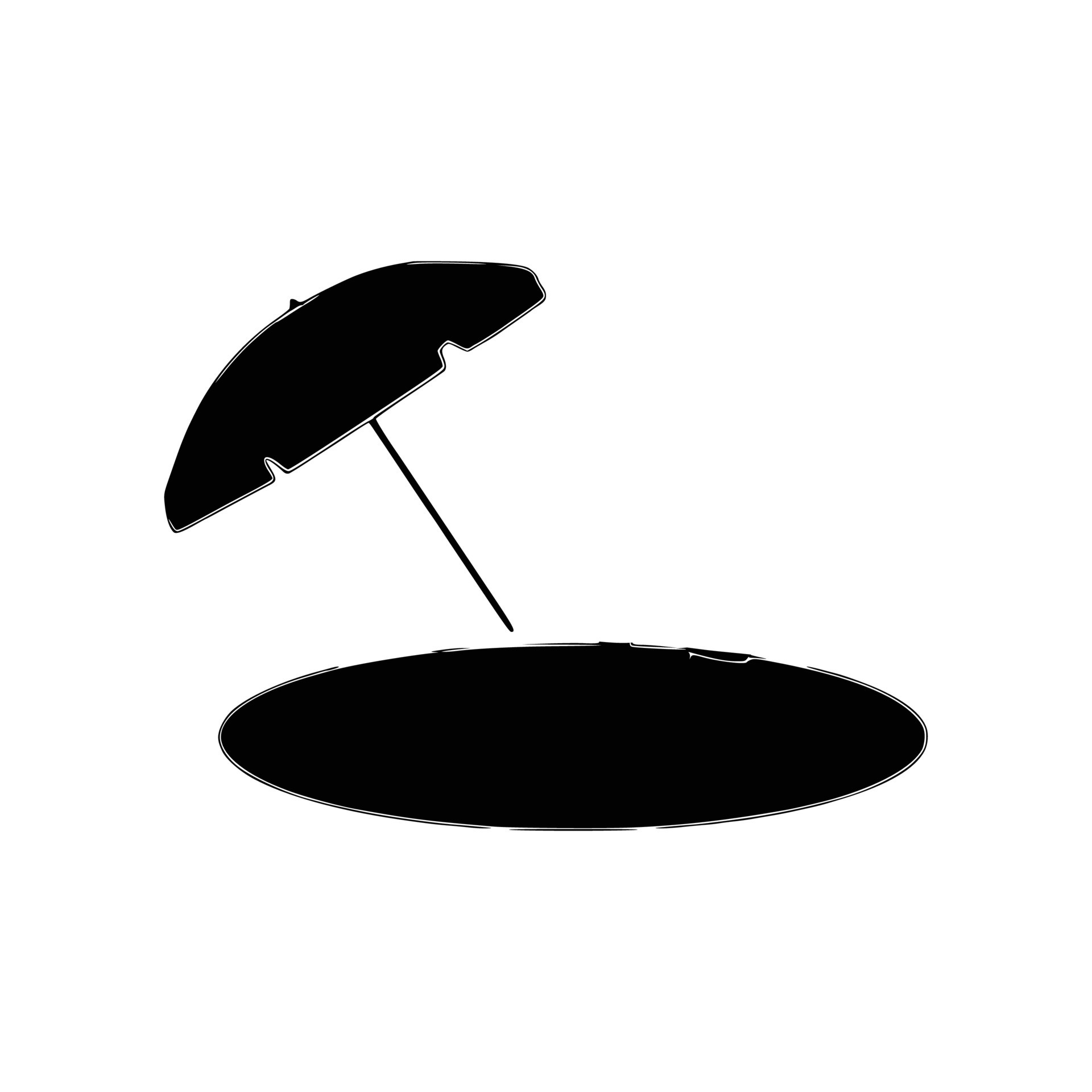 Beach Umbrella Vector 24128450 Vector Art at Vecteezy