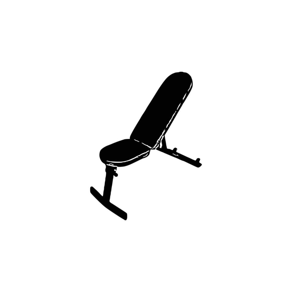 Bench Press Machine Vector. vector