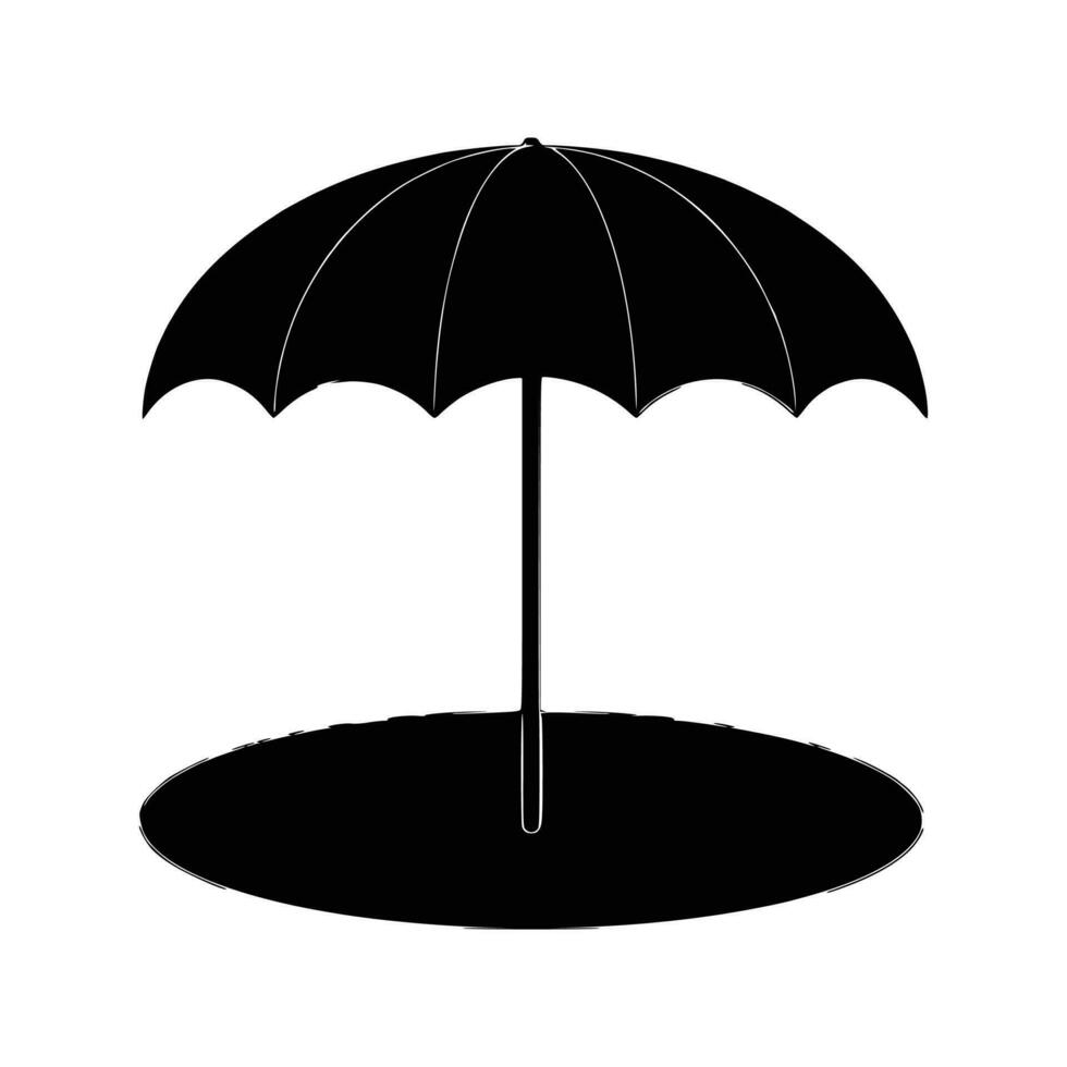 Beach Umbrella Vector