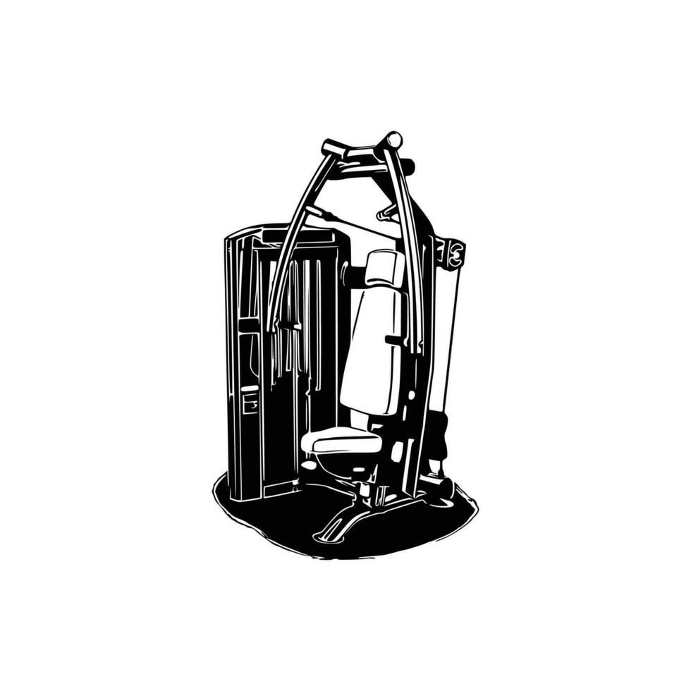 CHEST PRESS MACHINE Vector