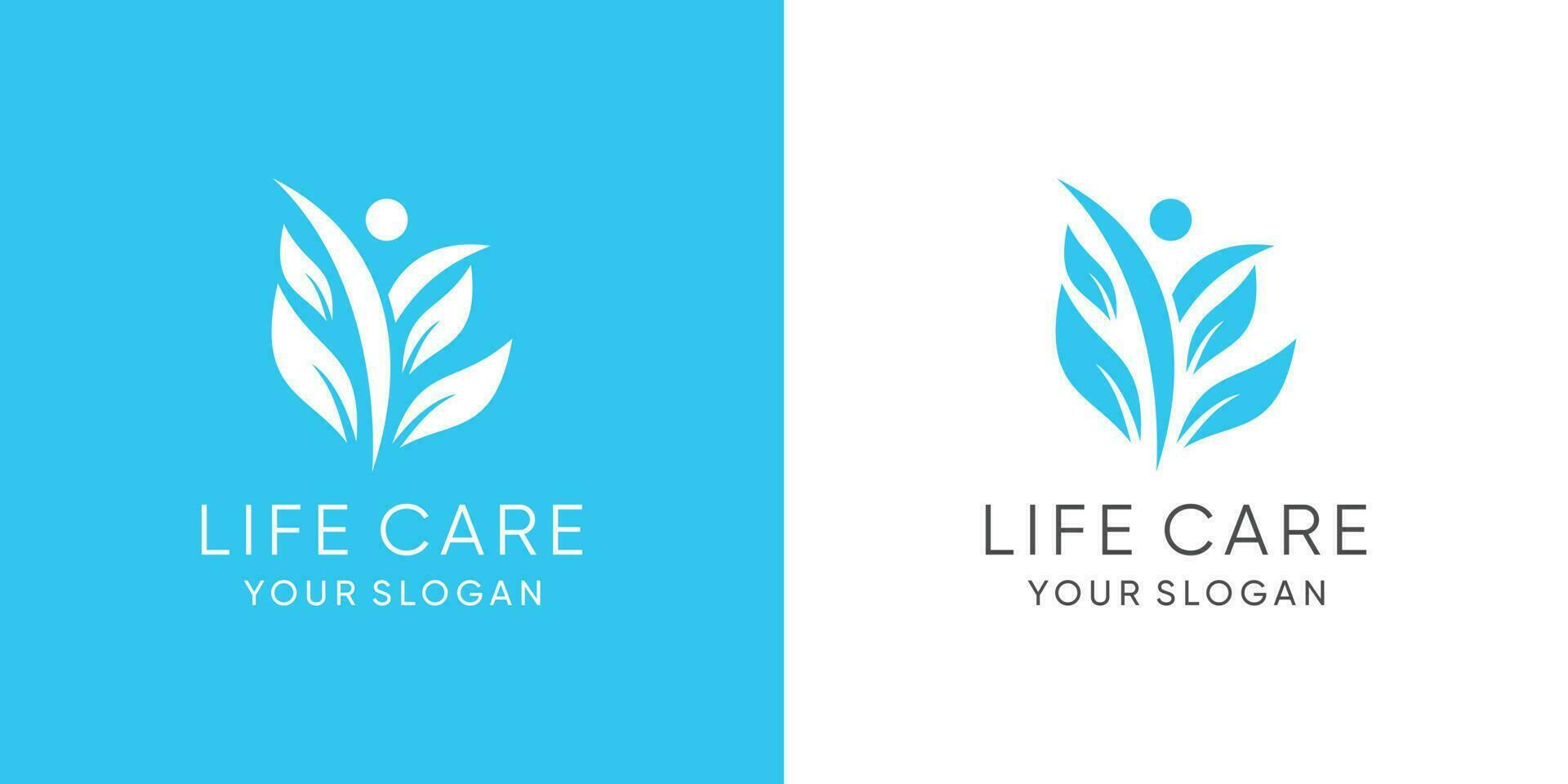 Healthcare logo with modern creative abstract concept vector