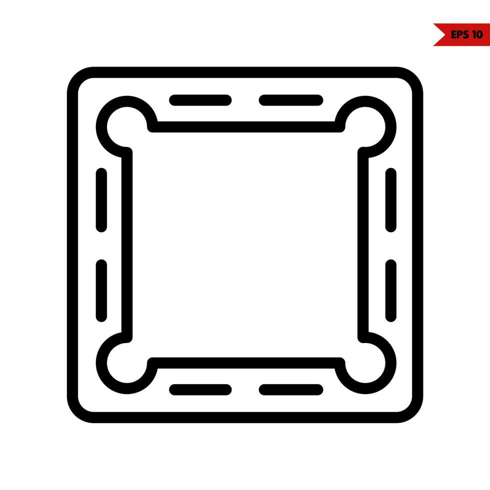 table ball billiard line icon vector