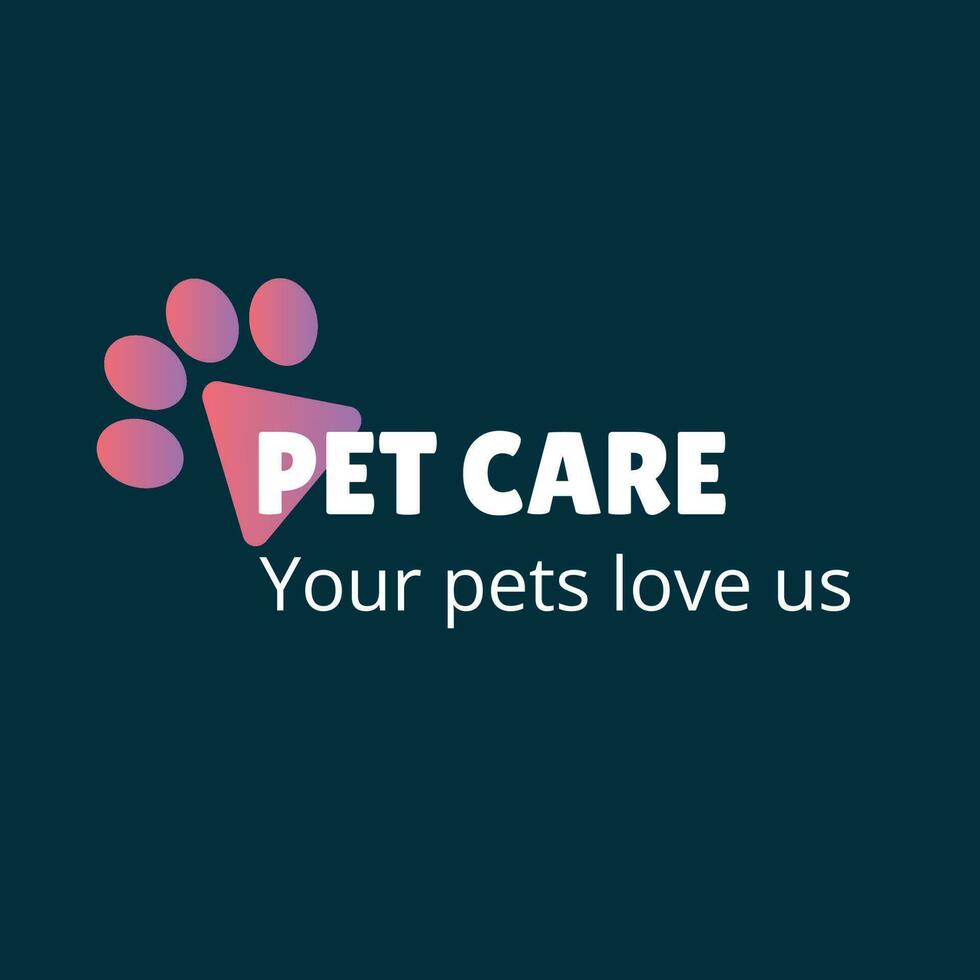 Pet Grooming Care logo template. A clean, modern, and high-quality design logo vector design. Editable and customize template logo