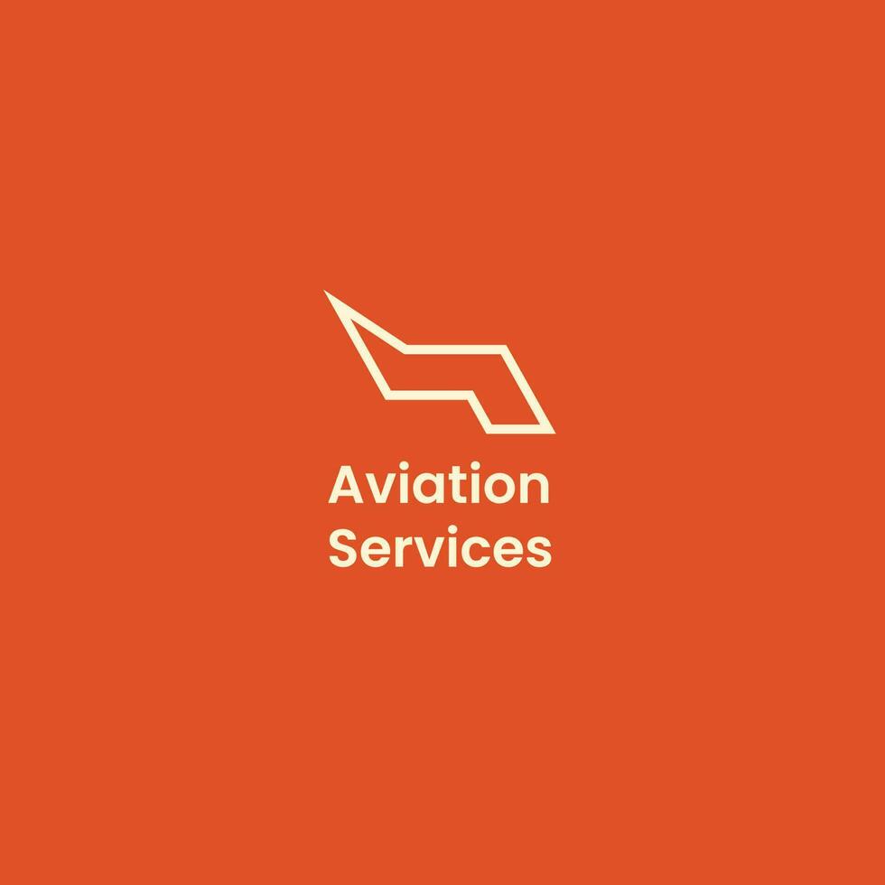 Aviation Airlines logo template. A clean, modern, and high-quality design logo vector design. Editable and customize template logo