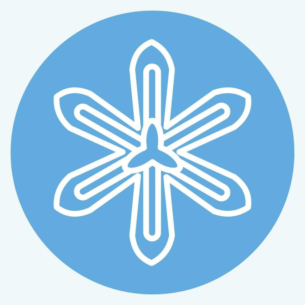 Icon Saffron. related to Flowers symbol. blue eyes style. simple design editable. simple illustration vector