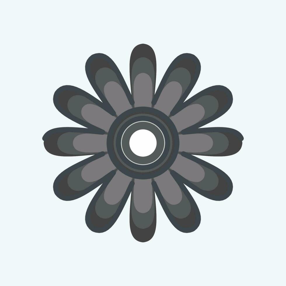 Icon Gloden Marguerite. related to Flowers symbol. doodle style. simple design editable. simple illustration vector