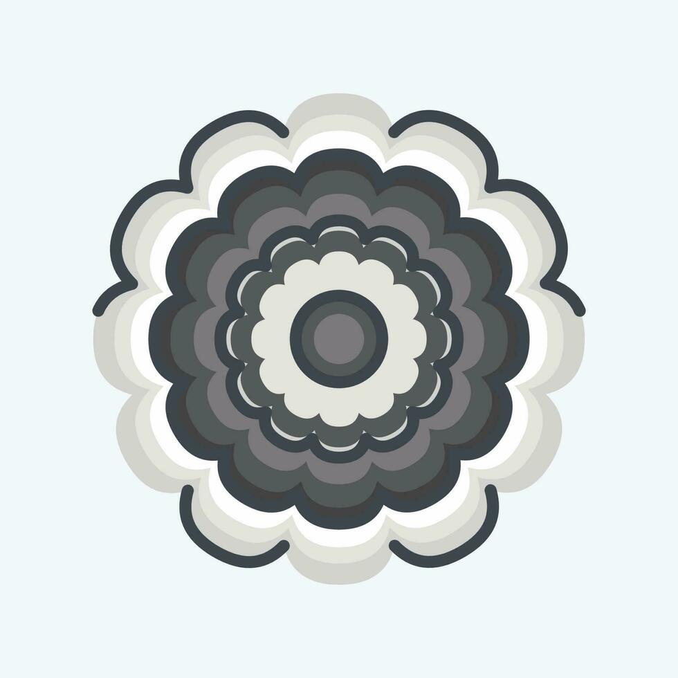 icono caléndula. relacionado a flores símbolo. garabatear estilo. sencillo diseño editable. sencillo ilustración vector