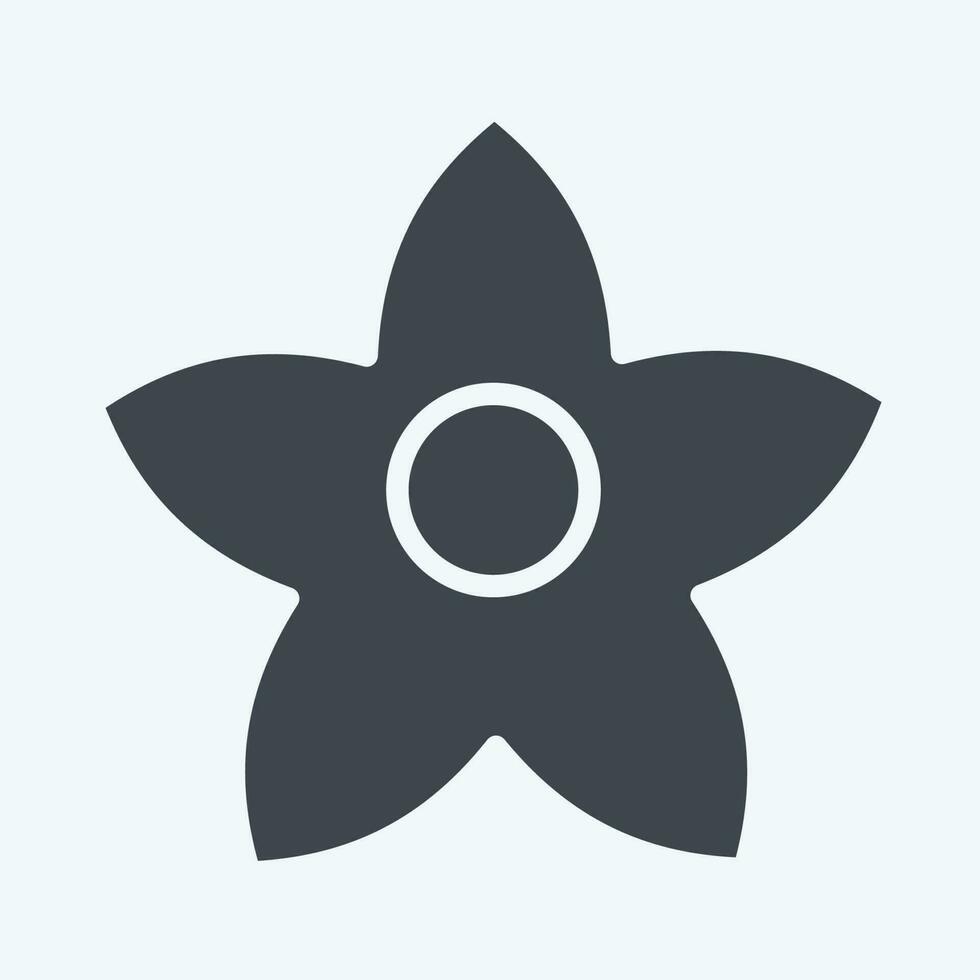 Icon Bollon. related to Flowers symbol. glyph style. simple design editable. simple illustration vector