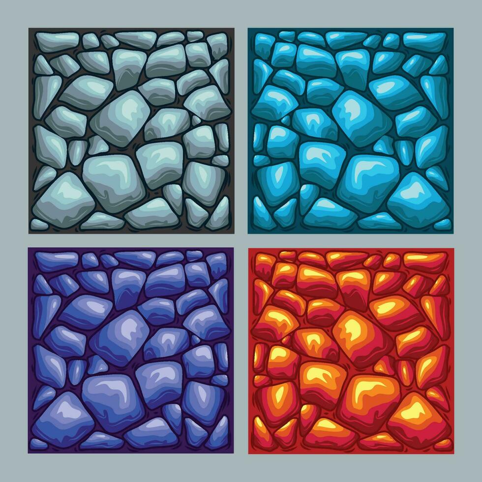 Cartoon stone texture, stone vector illustration, background wall or floor, material textured. Graphic design template, Vector eps 10