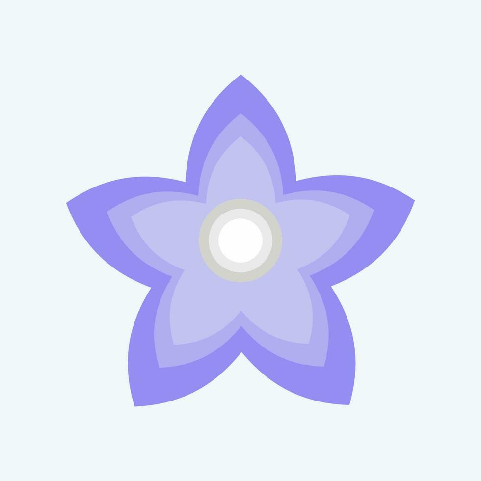 Icon Bollon. related to Flowers symbol. flat style. simple design editable. simple illustration vector