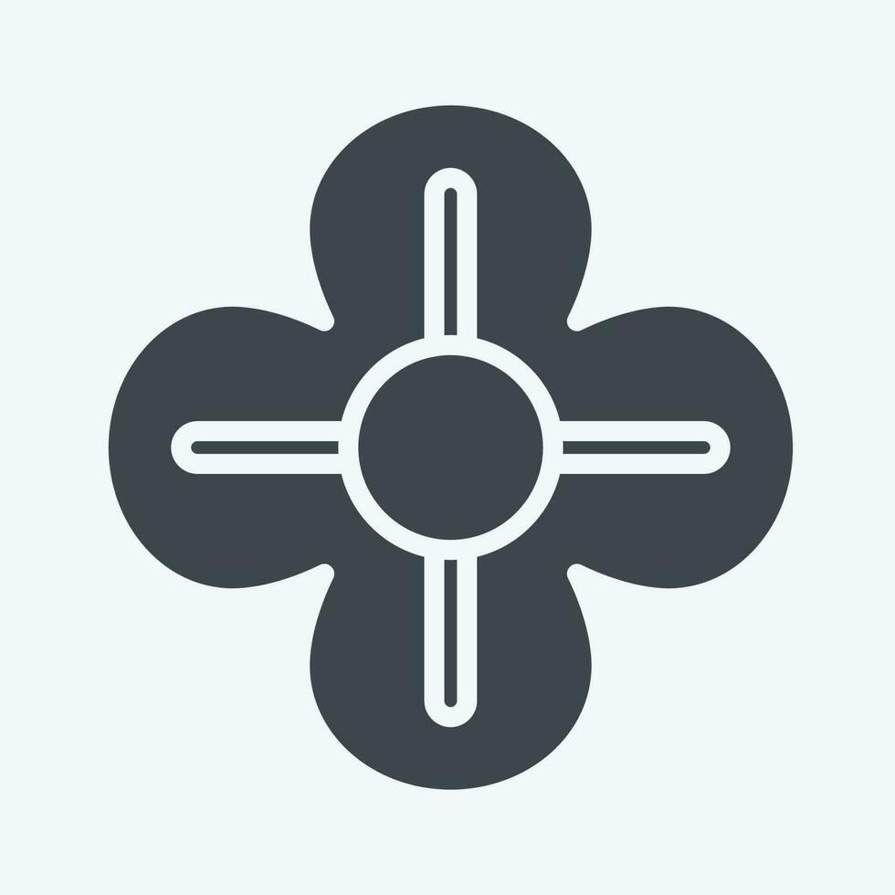 Icon Poppy. related to Flowers symbol. glyph style. simple design editable. simple illustration vector