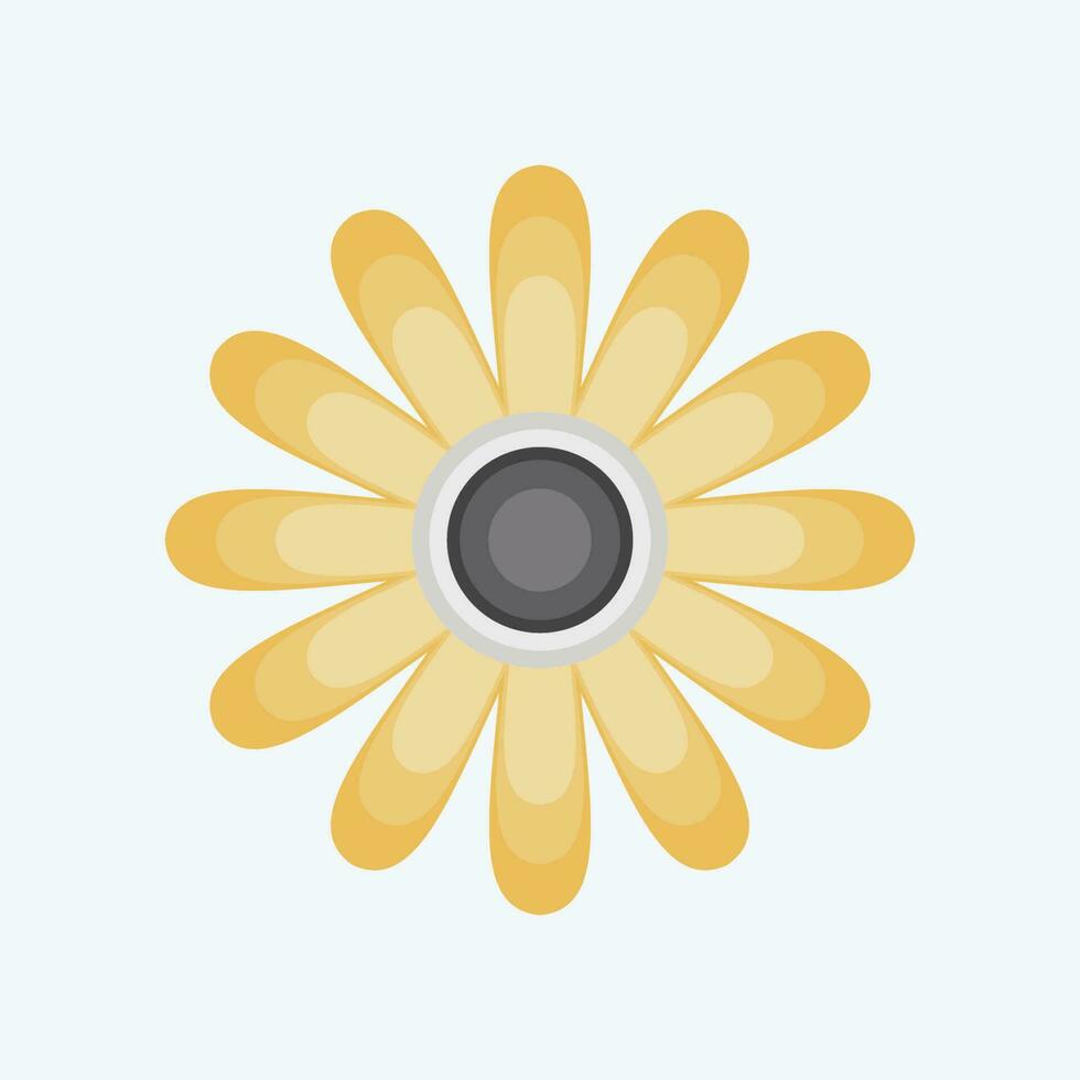 Icon Gloden Marguerite. related to Flowers symbol. flat style. simple design editable. simple illustration vector