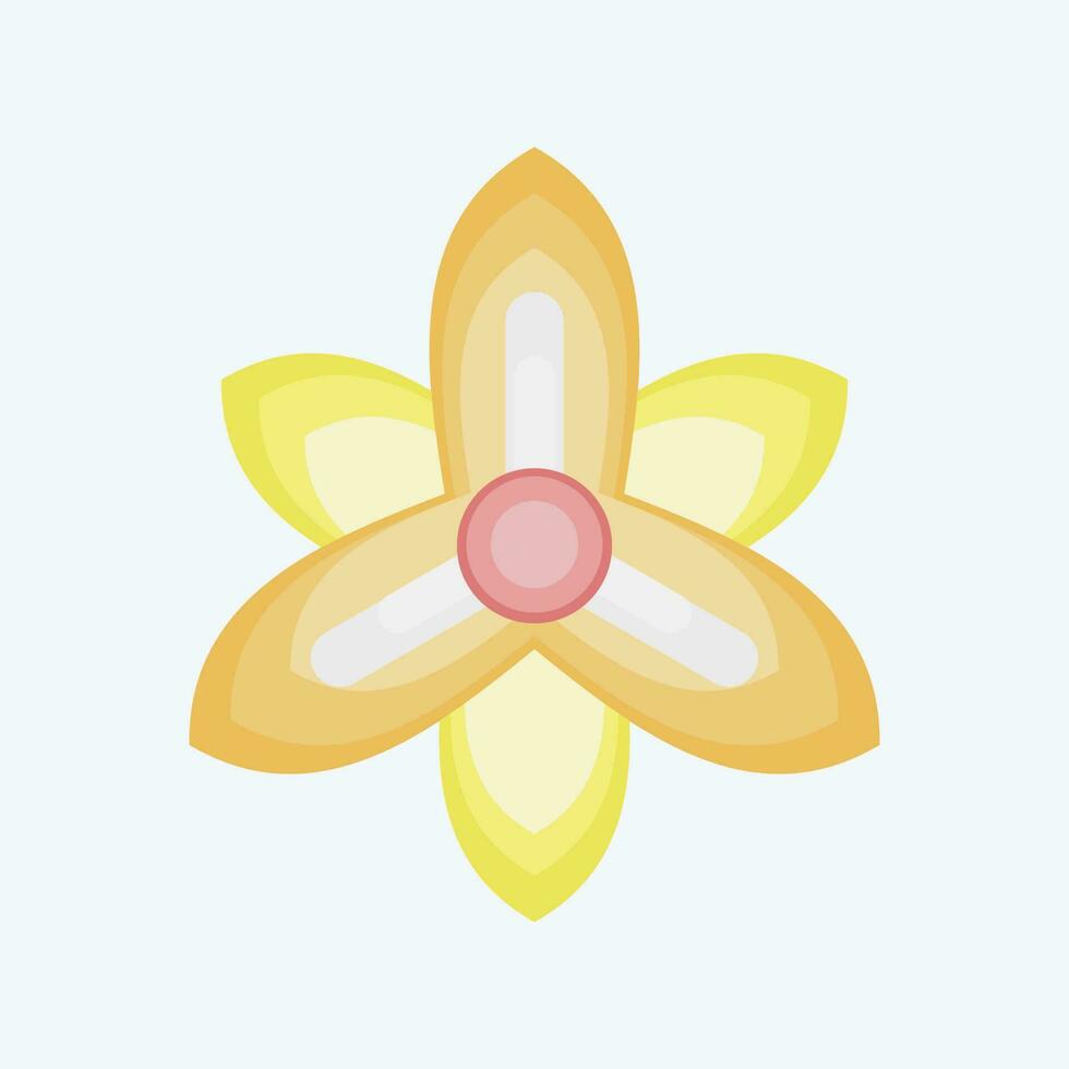 Icon Gladiolus. related to Flowers symbol. flat style. simple design editable. simple illustration vector