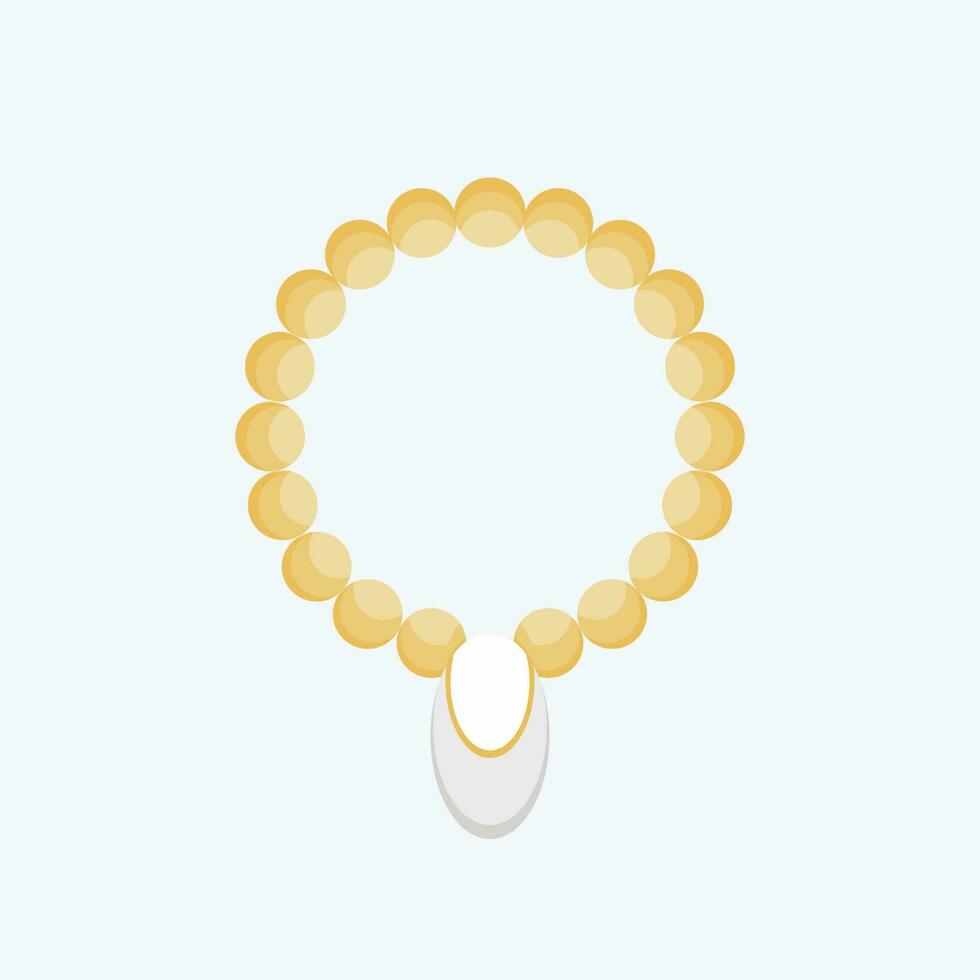 Icon Necklace. related to Hawaii symbol. flat style. simple design editable. vector